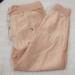 Subtle pink joggers